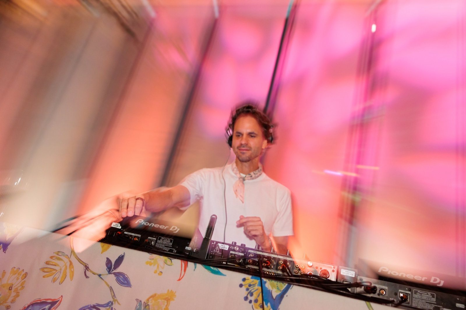 The DJ at the Young Fellows Summer Soirée